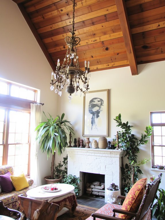 eclectic chandelier style fusion