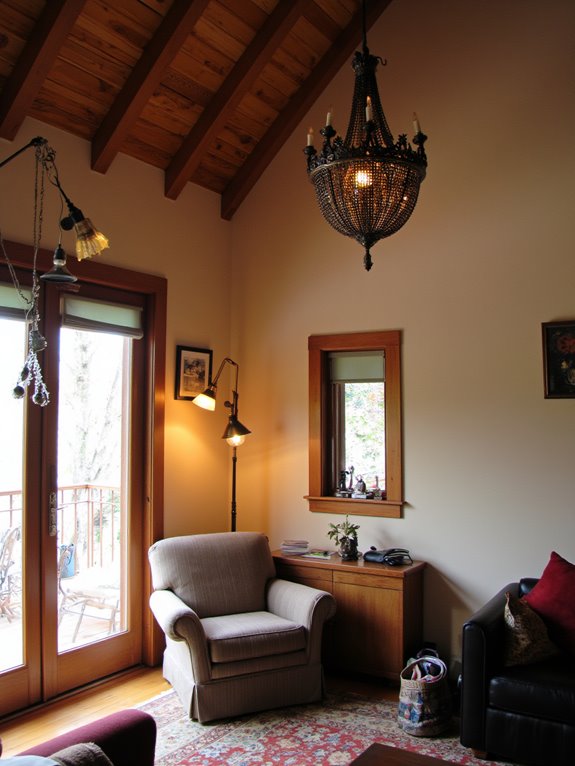 eclectic lighting style combinations