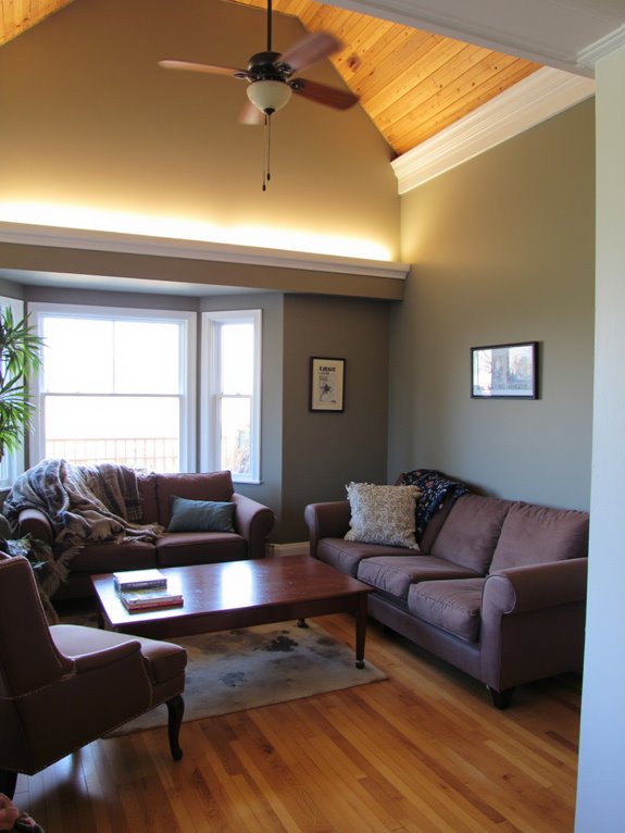 elegant cove lighting installation