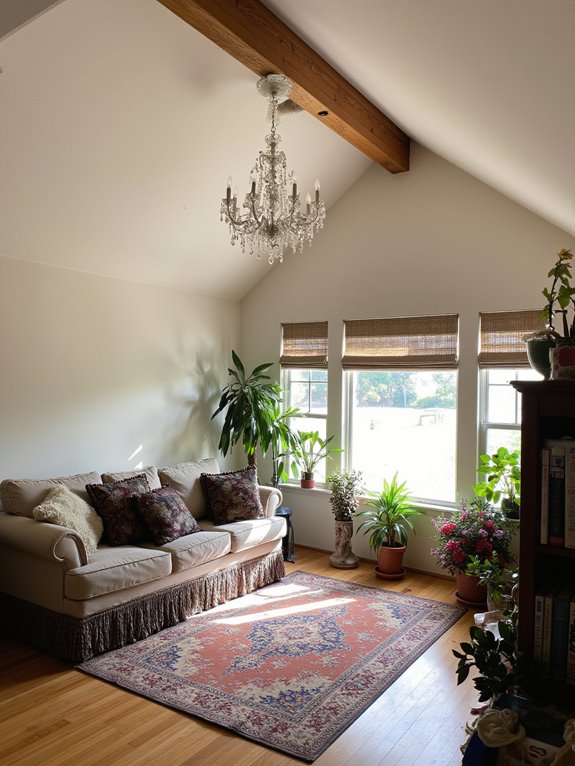 elegant crystal chandelier illumination