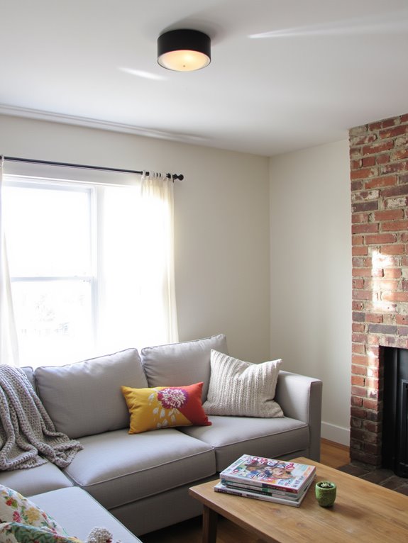 elegant low ceiling lighting