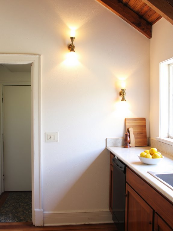 enhance kitchen ambiance with sconces