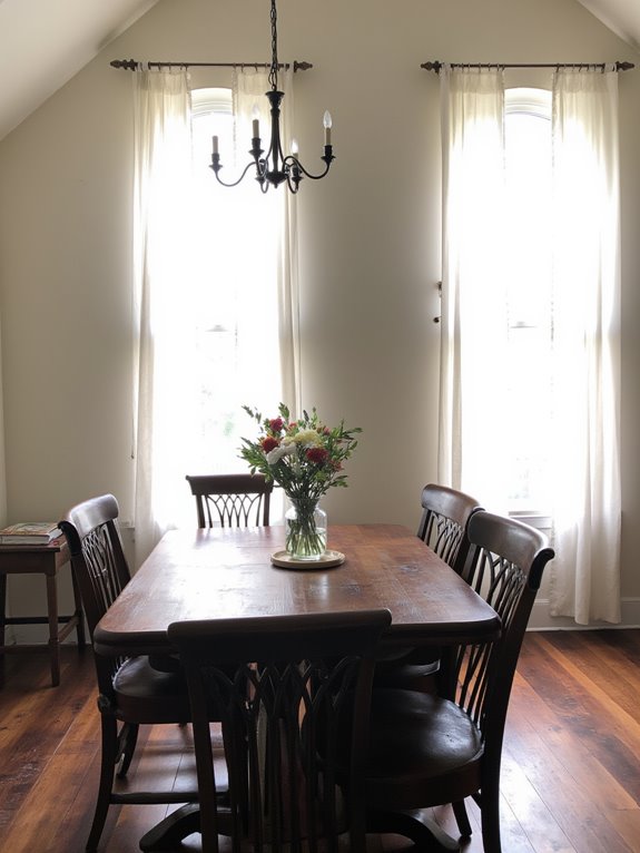 enhancing brightness with sheer drapes