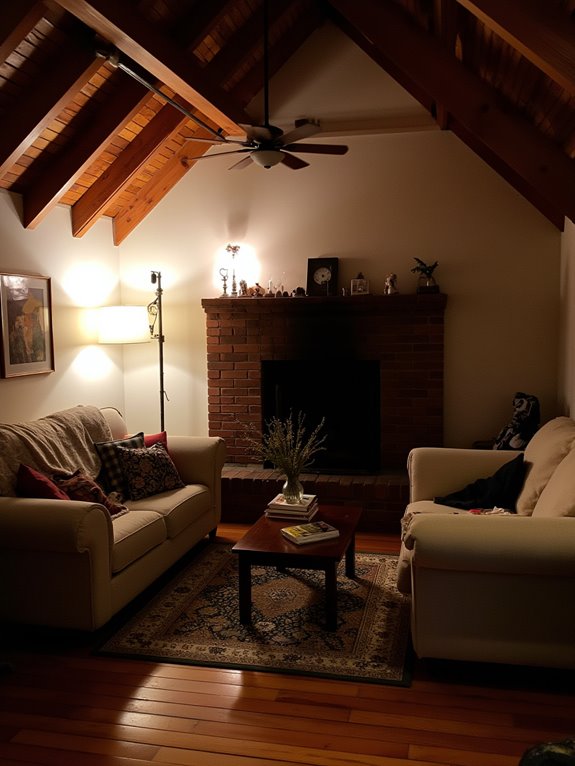 floor lamps enhance ambiance