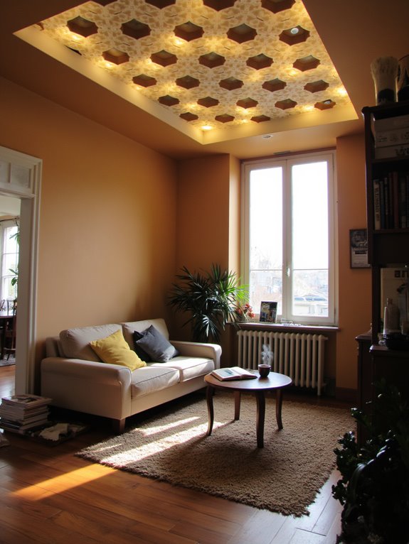 geometric ceiling lighting designs