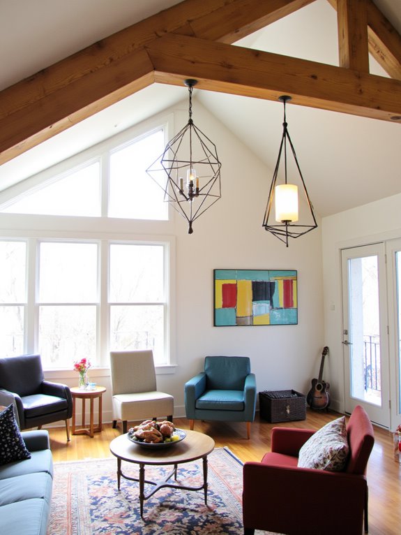 geometric lighting enhances design