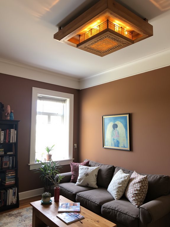 geometric wooden lighting fixtures