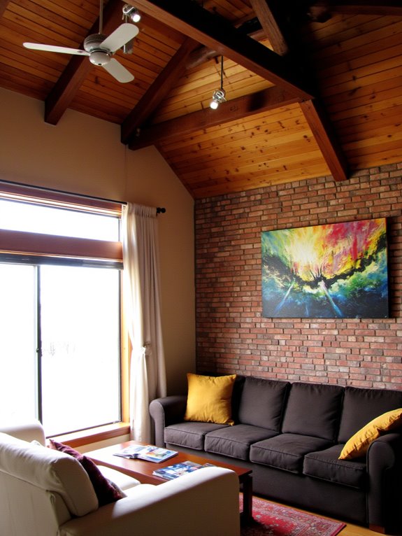 highlight artwork with spotlights