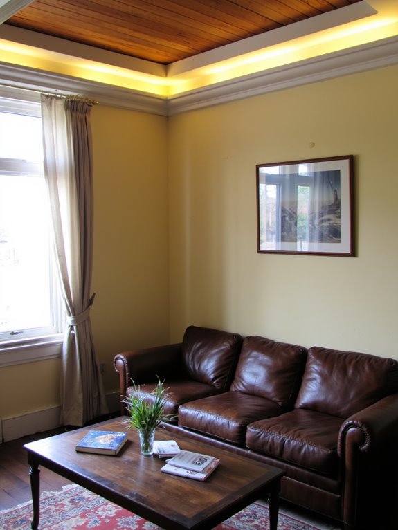 illuminating architectural ceiling depth