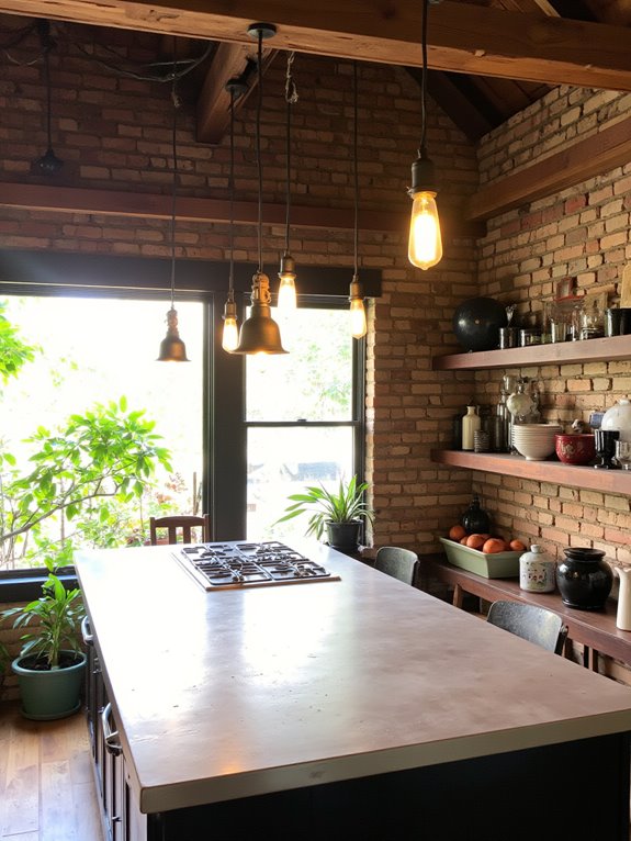 industrial lighting enhances character