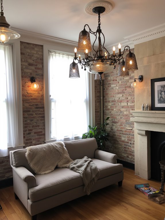 layered lighting diverse fixtures