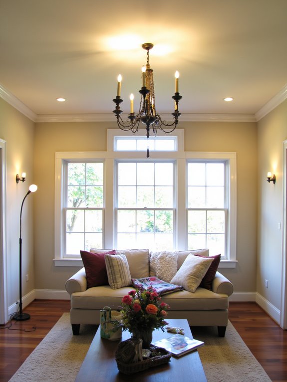 layered lighting enhances ambiance