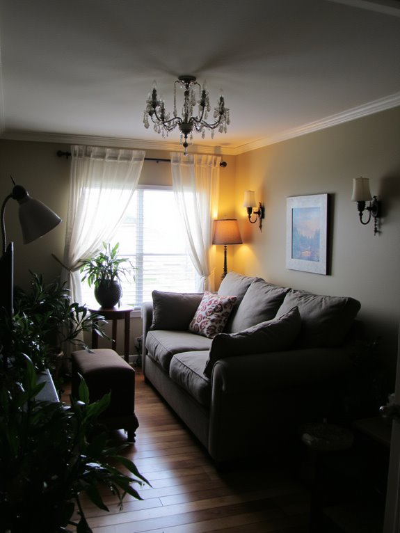 layered lighting for ambiance