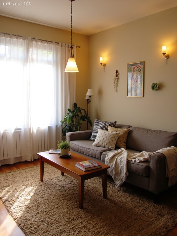 layered lighting with sconces