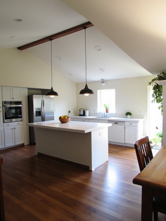 minimalist kitchen lighting elegance