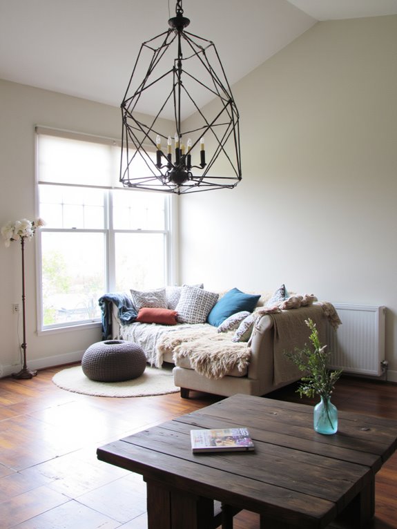 modern geometric chandelier elegance