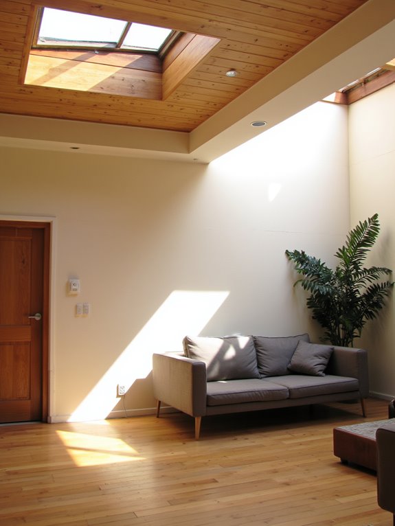 natural light ceiling integration