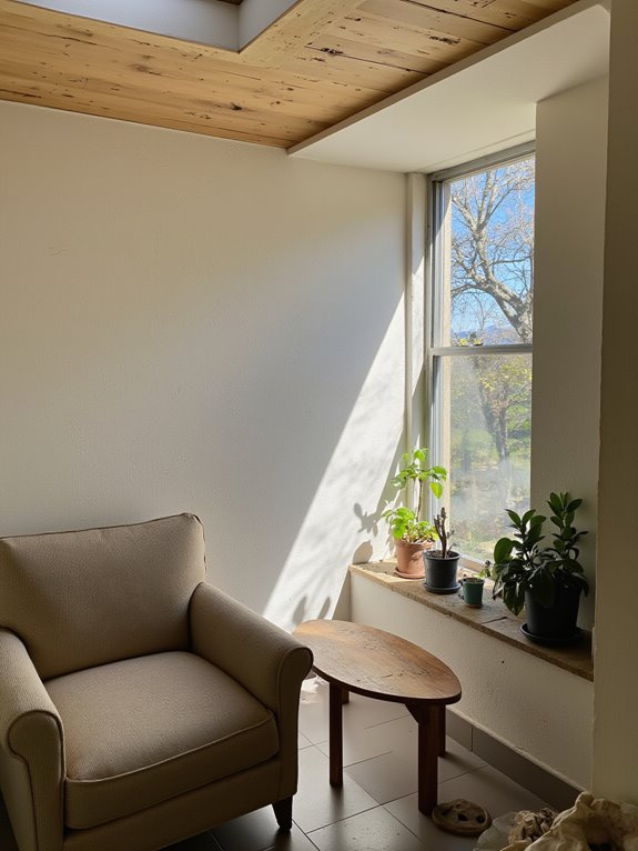 natural light enhances space