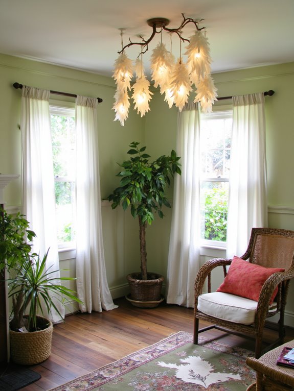 nature inspired cozy lighting