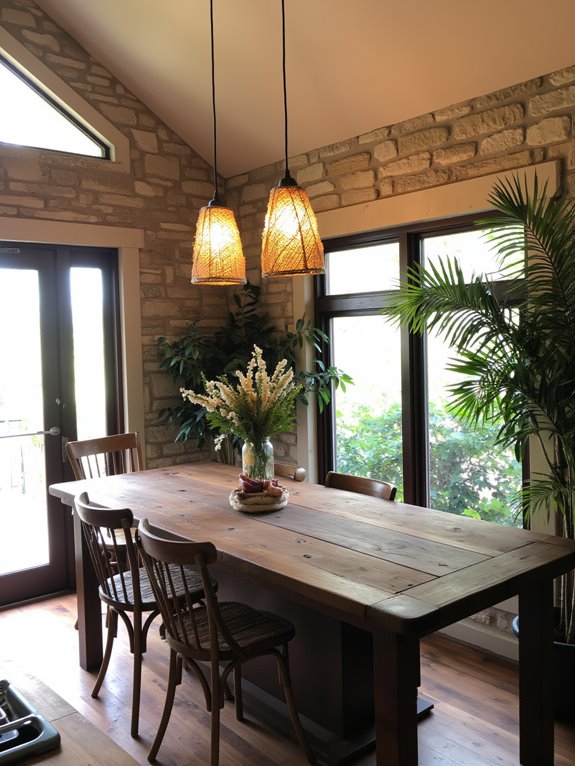 nature inspired kitchen lighting