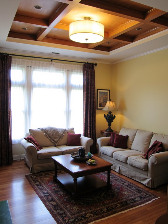 oversized lighting creates drama