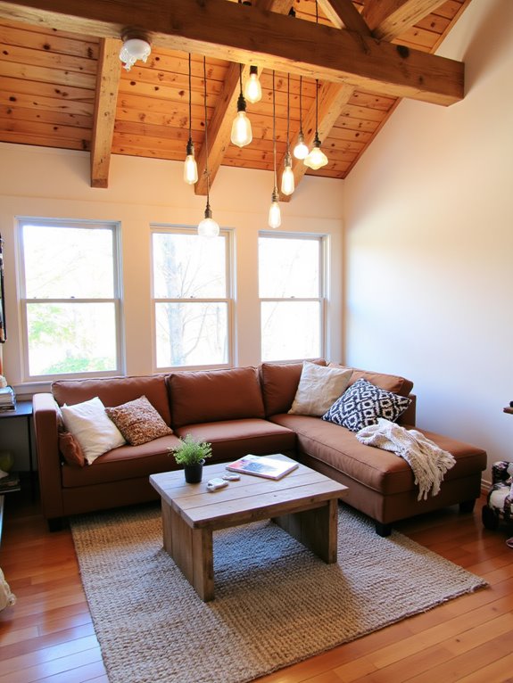 pendant lights define spaces