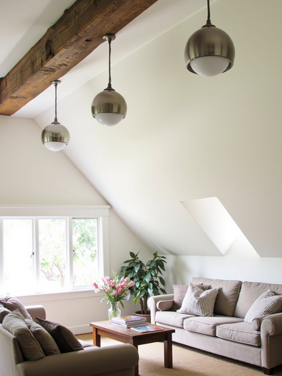 polished fixtures enhance light