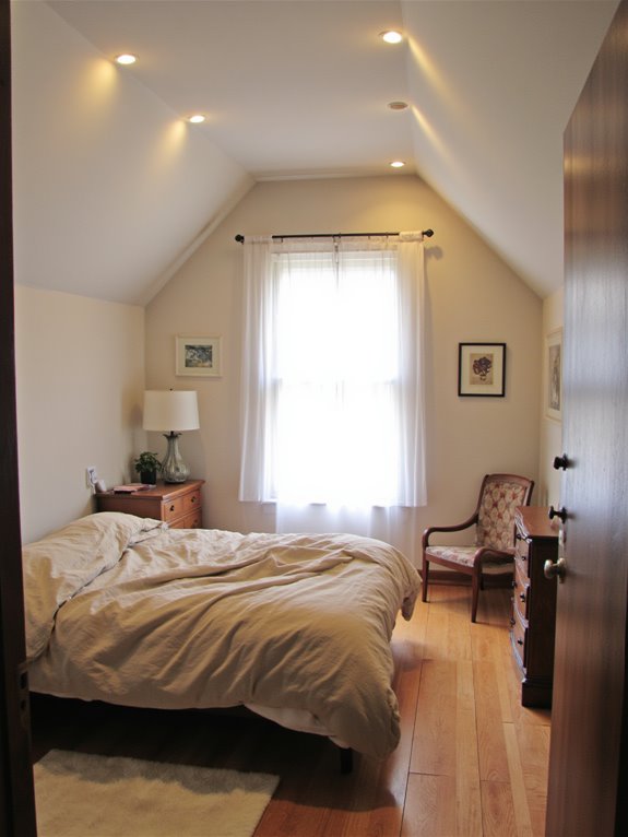 recessed lighting enhances ambiance