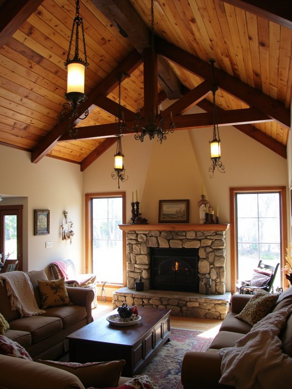 rustic hanging lantern decor