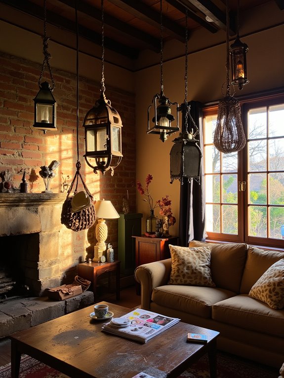 rustic lanterns for ambiance