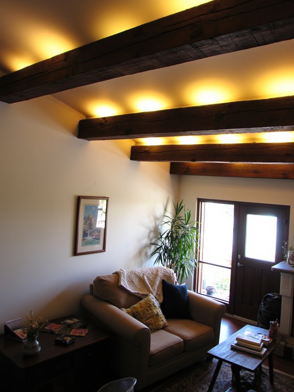 rustic lights enhance ambiance