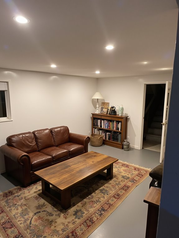 sleek recessed lighting installation