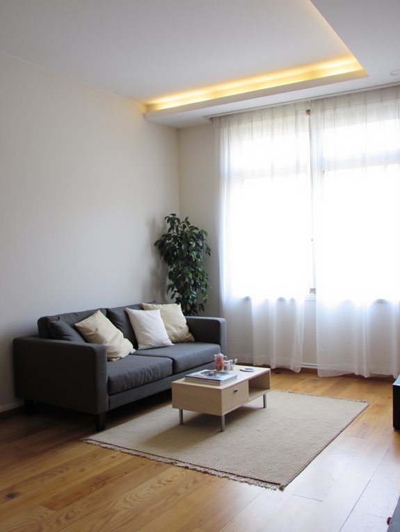 sleek strip lighting elegance