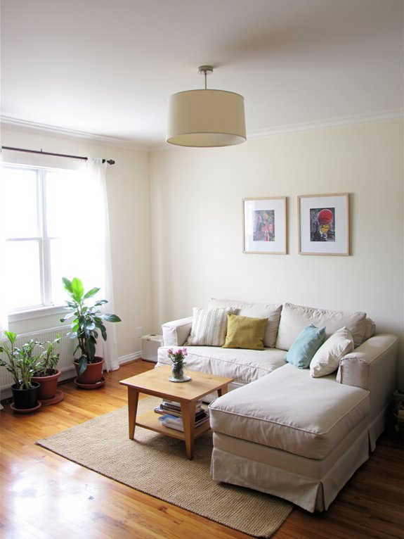 soft lighting with drum shades