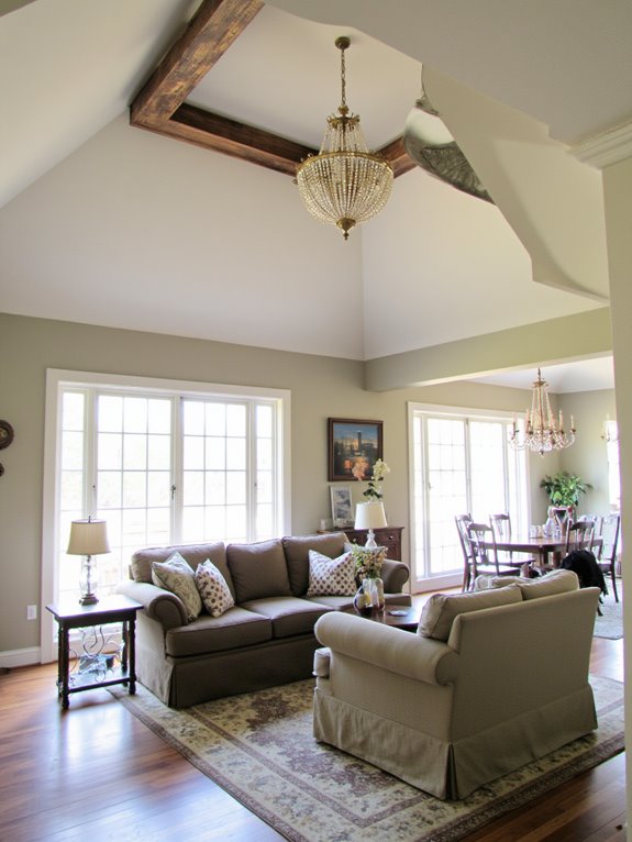 statement fixtures enhance ceilings