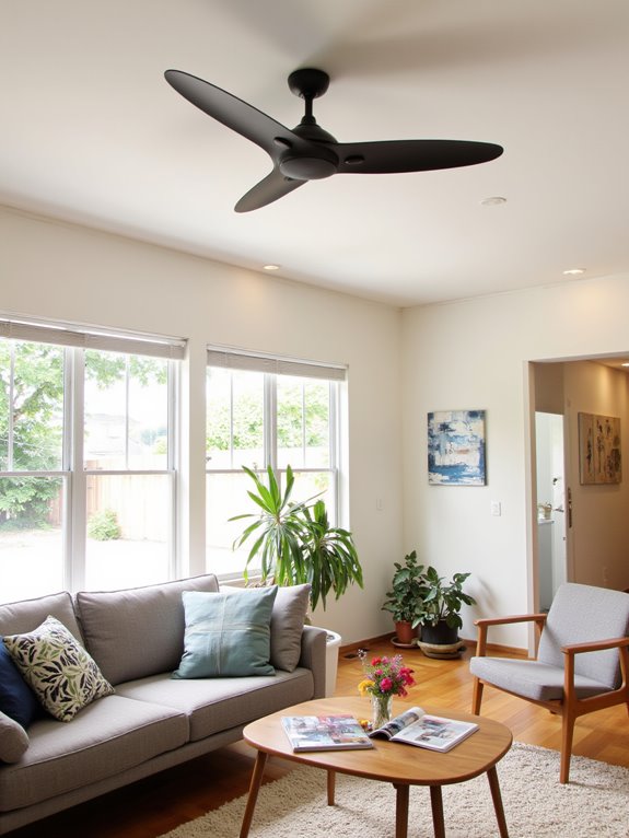 stylish minimalist ceiling fans