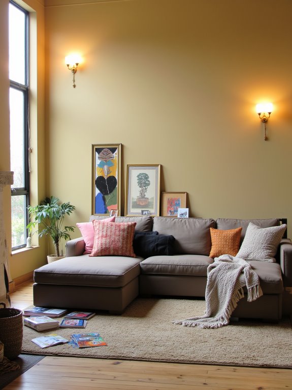 stylish sconces enhance vertical space