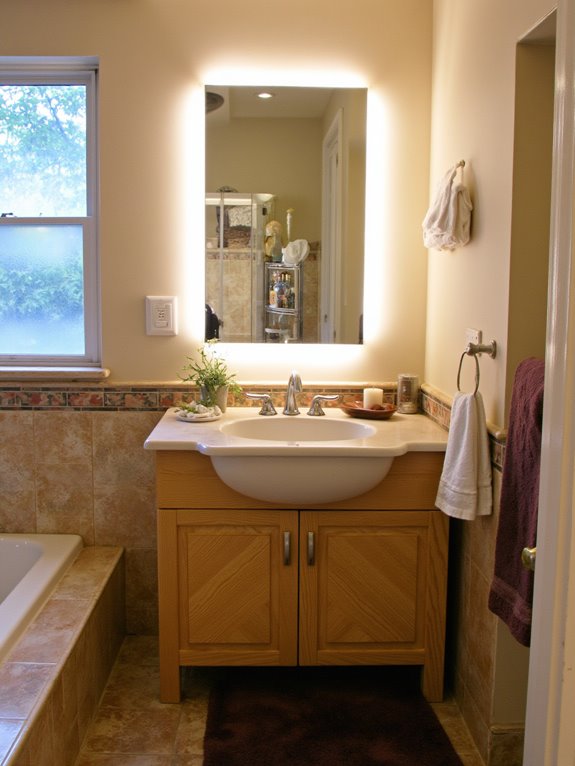 transformative mirror lighting ambiance