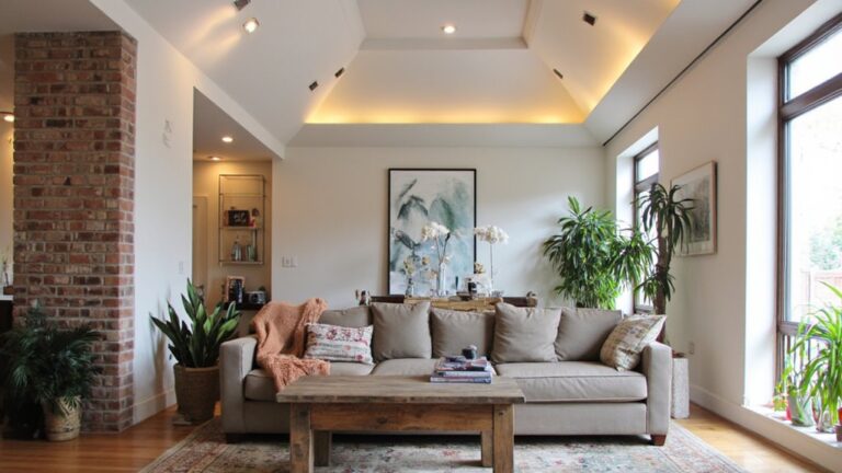 vaulted ceiling lighting ideas