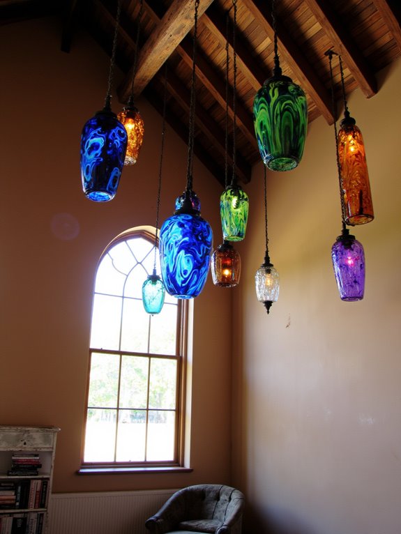 vibrant glass fixtures transform