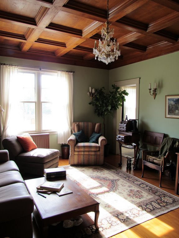 vintage lighting enhances elegance