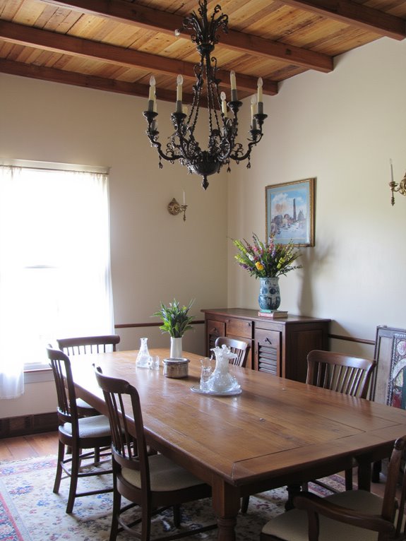 vintage lighting for dining