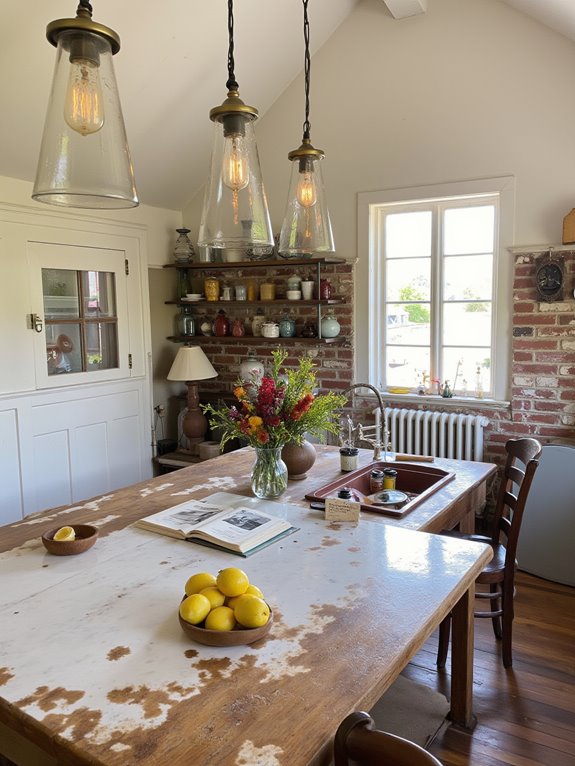 vintage lighting with warmth