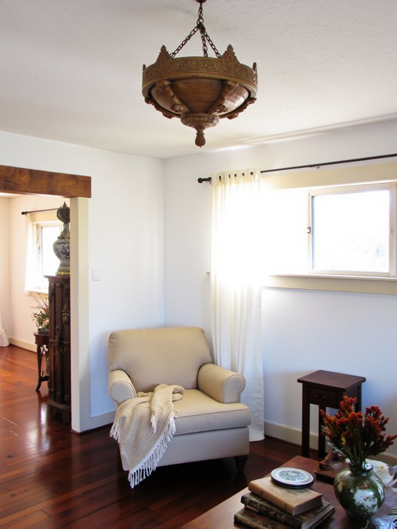 vintage wooden fixtures charm