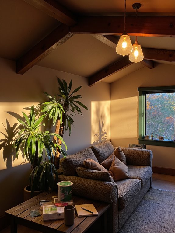 warm tones enhance relaxation