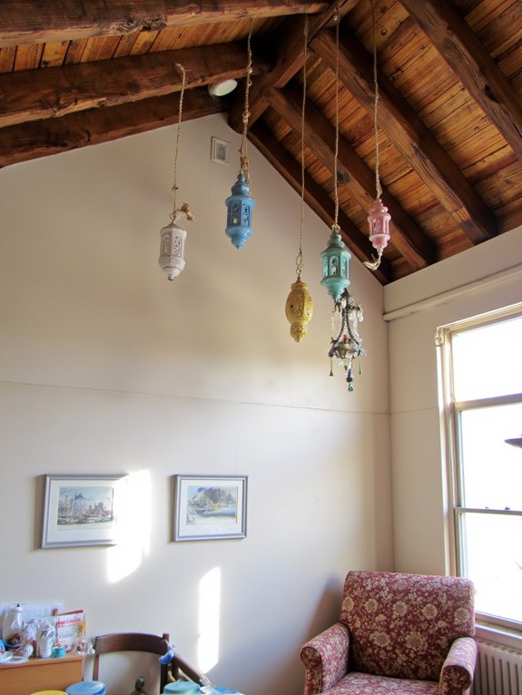 whimsical lanterns add charm