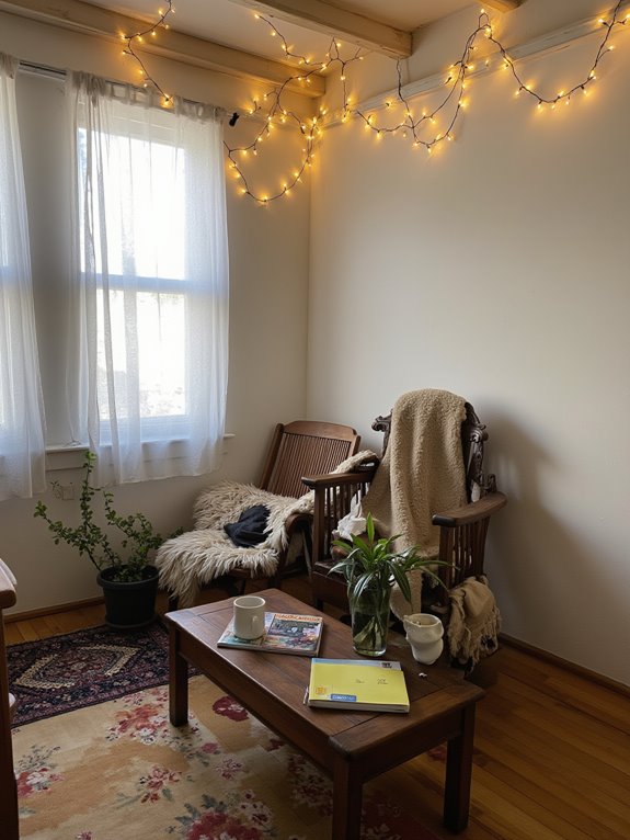 whimsical string lights ambiance