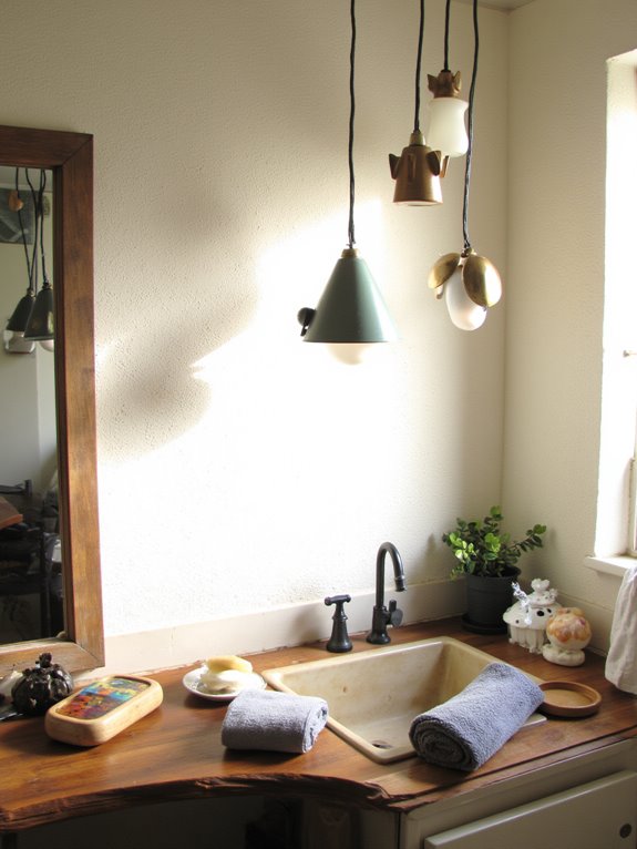 artistic bathroom pendant lighting