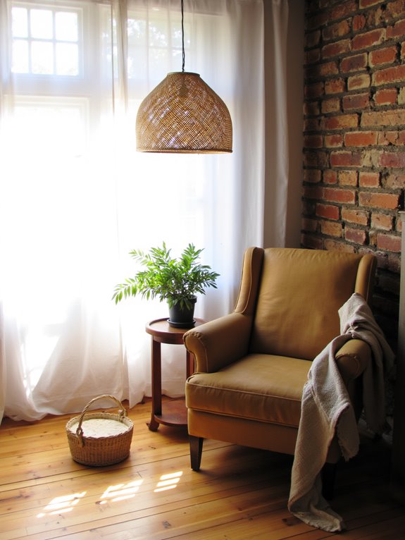 bamboo lighting creates serenity