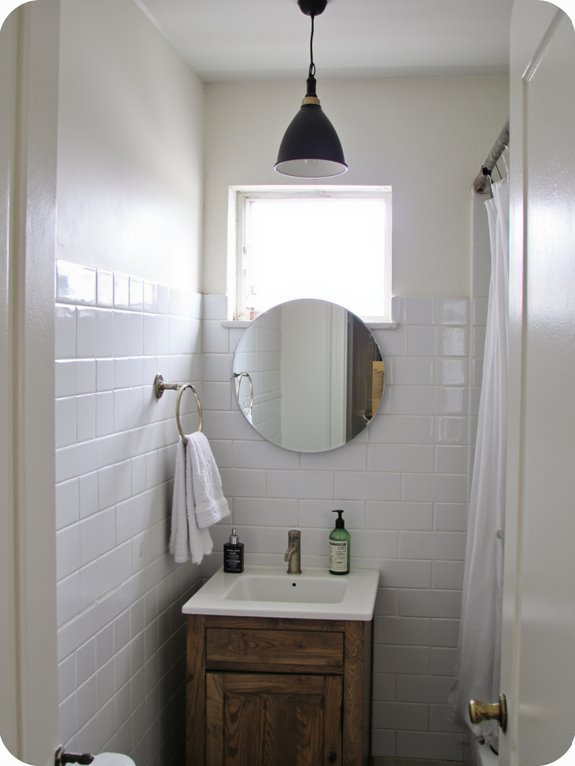 bathroom pendant size matters